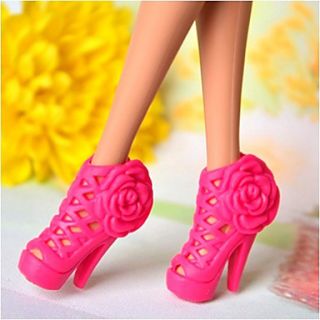Barbie Doll Roman Girl Fuschia PVC High heeled Sandal