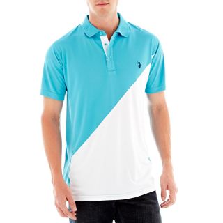 U.S. Polo Assn. Short Sleeve Polo Shirt, Blue, Mens