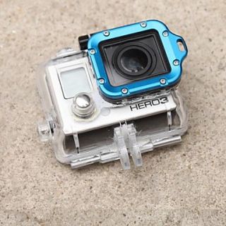 Blue Aluminum Alloy Lens Ring with Screw driver for GoPro Hero3