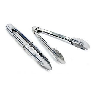 Stainless Steel Barbecue Tongs Set of 2, W8cm x L22cm x H3cm(W3 x L9 x H1)