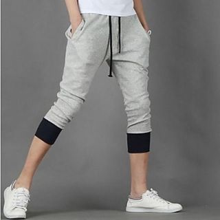 Mens Summer Sports Casual Cropped Harem Shorts