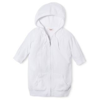 Mossimo Supply Co. Juniors Zip Hoodie Sweater   Fresh White M(7 9)