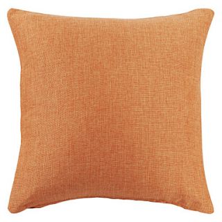 18 Orange Solid Polyester Decorative Pillow With Insert