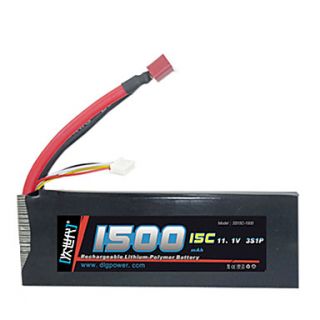 DLG 11.1V 1500mAh Li Po Battery(T Plug)