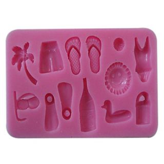 3D Beach Style Silicone Mold