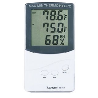 1PC LCD Thermometer Hygrometer Temp Humidity TA318 Digital Household Indoor Outdoor Temperture Thermo meter