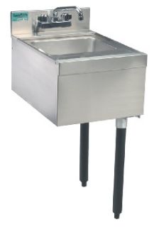 Supreme Metal 15 in Underbar Add On Hand Sink, 21 in Front to Back