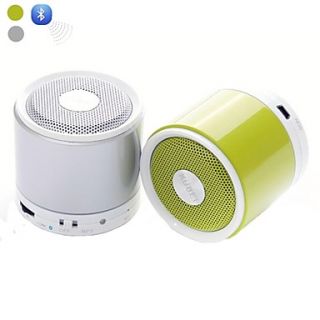 KUBEI 288i Mini Portable V2.1 Bluetooth Speaker TF/MIC (Silver/Green)
