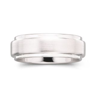 Mens 8mm Band Tungsten, White