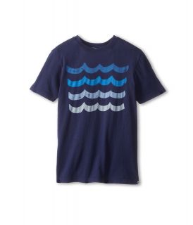 Appaman Kids Super Soft Classic Cotton Tee w/ Wave Graphic Boys T Shirt (Navy)