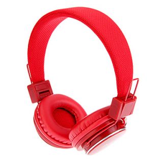 MRH 8809 Stereo Collapsible On Ear Headphone with TF/FM Function(Red)