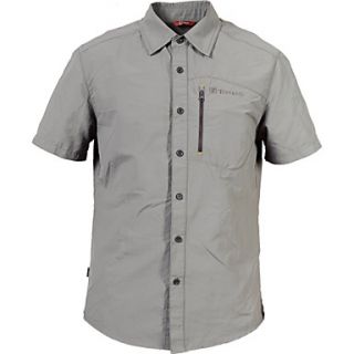 TOREAD MenS Quick Dry Short Sleeve Shirt   Gray (Assorted Size)