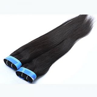 18 Inch 4Pcs 1B Grade 4A Indian Virgin Straight Human Hair Extension