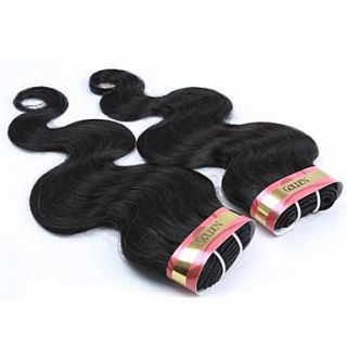 20 Inch Natural Black Body Wave Wavy Burmese Virgin Hair Weave Bundles 62G/Piece (2.10OZ/Piece)