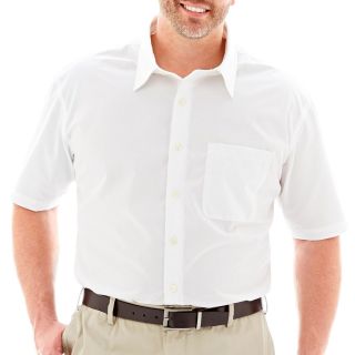 Van Heusen No Iron Woven Shirt Big and Tall, White, Mens