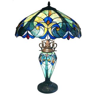 Tiffany style Double Lit Table Lamp