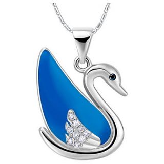 Fashion Swan Shape Alloy Womens Necklace With Rhinestone(1 Pc)
