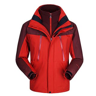 Lesndes Mens Waterproof Warmkeeping Detachable Jacket