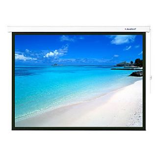 Redleaf 150 Inch 43 Glass Bead Curtain White Plastic Electric Projection Screen