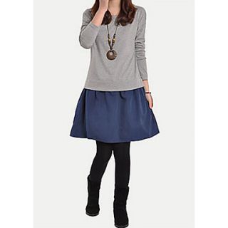 Womens Causal Loose Joint Color Dress