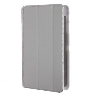 Silk Pattern PU Leather Full Body Case with Stands for Samsung T320(White)