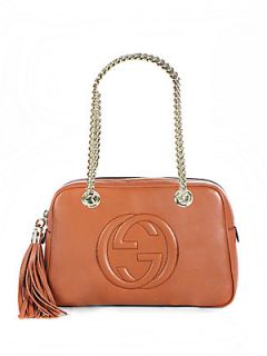 Gucci Soho Leather Shoulder Bag   Mocha