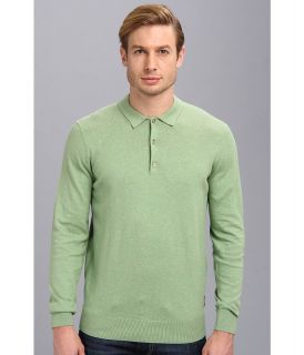 Ben Sherman Long Sleeve Polo Mens Long Sleeve Pullover (Green)