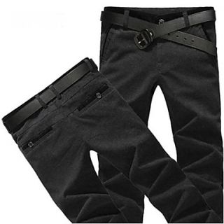 Mens Casual Male British Moral Business Long Pants(Belt Not Included)