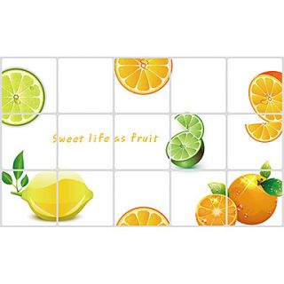 Food Fruits Aluminum Foil Waterproof High Temperature Resistant Wall Stickers