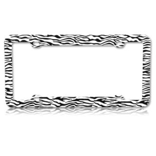 Basacc Black/ White Zebra Plastic License Plate Frame (Black/ White ZebraAll rights reserved. All trade names are registered trademarks of respective manufacturers listed.California PROPOSITION 65 WARNING This product may contain one or more chemicals kn