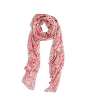 Pink AEO Factory Printed Scarf, Womens One Size