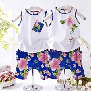 Childrens Flower Shorts Clothing Sets