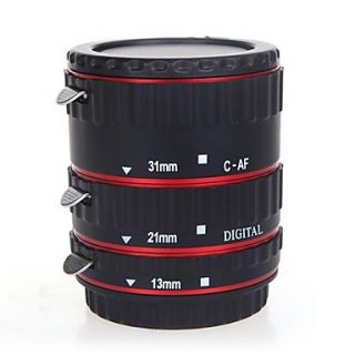 Colorful Metal TTL Auto Focus AF Macro Extension Tube Ring for Canon