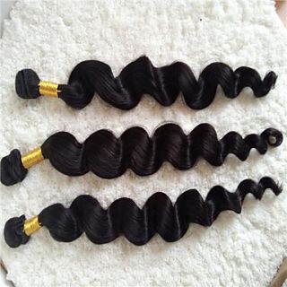 22 Inch Peruvian Loose Wave Weft 100% Virgin Remy Human Hair Extensions 3Pcs