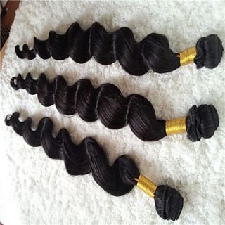 30 Inch Peruvian Loose Wave Weft 100% Virgin Remy Human Hair Extensions 3Pcs
