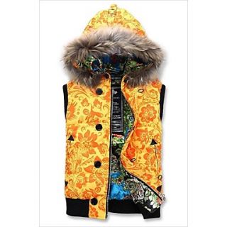Womens Fashion Hooded Outdoor Down Vest Coat