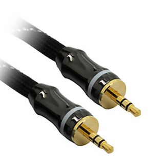 C Cable AUX 3.5mm M/M Audio Cable Black Net Plated(3M)
