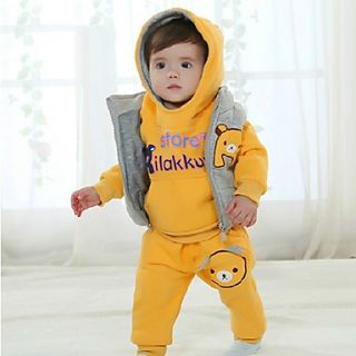 Childrens Packed Thick Sweater Three Piece Jacket Clothing Sets