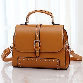 XIUQIU Womens Trendy Satchel Bag(Brown)