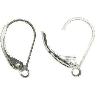 Silver plated Lever Earring Metal Findings (pack Of 6)