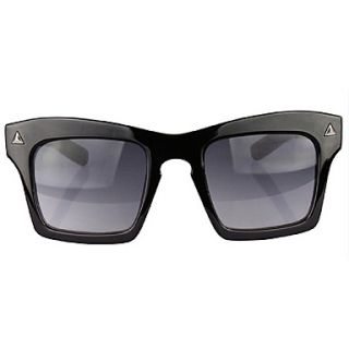 Helisun Womens Fashion Large Frame Square Lens Sunglasses 957 (Black)