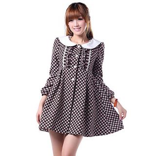 Style Black Grids Pattern Sweet Lolita Coat