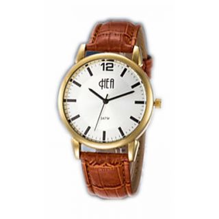 Loveshow Ultra Thin Japanese Import Movement Waterproof Wristwatch Z13 0001GCW for Men