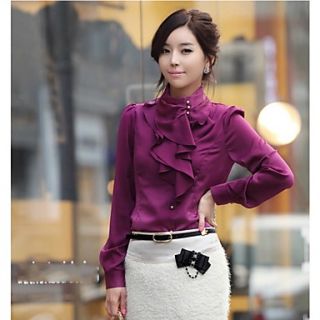 JFS Korea Sytle Womens Elegant Long Sleeve Blouse