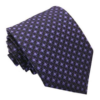Mens Classic Italy Style Fashion Purple Business Leisure Dot Microfibre Necktie