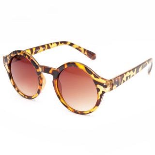 Round Keyhole Sunglasses Tortoise One Size For Women 237844401