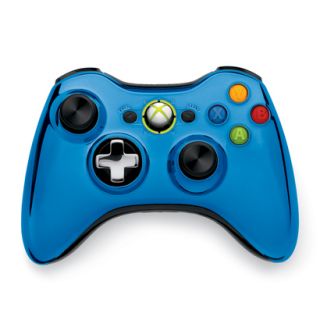 Xbox 360 Controller   Blue Chrome (Xbox 360)