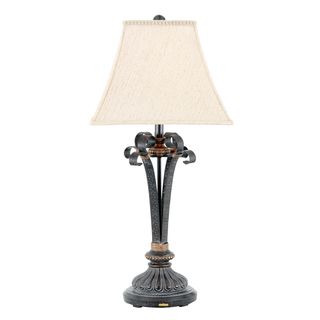 Navarra 1 light Black Table Lamp (ResinNumber of lights One (1)Requires one (1) 100 watt A21 medium base 3 way bulb (not included) Dimensions 32 inches high x 15 inches deep Shade 8 x 15 x 12Weight 9.5 pounds)