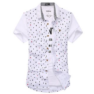 ARW Mens New Style Short Sleeve White Shirt