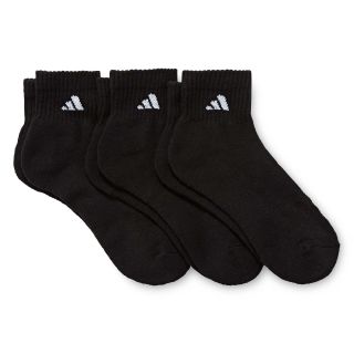 Adidas 3 pk. Quarter Socks, White, Womens